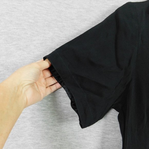 Vintage St. Gillian by Key Unger Women Dress 6 Black Beaded Short Sleeve - Picture 4 of 13